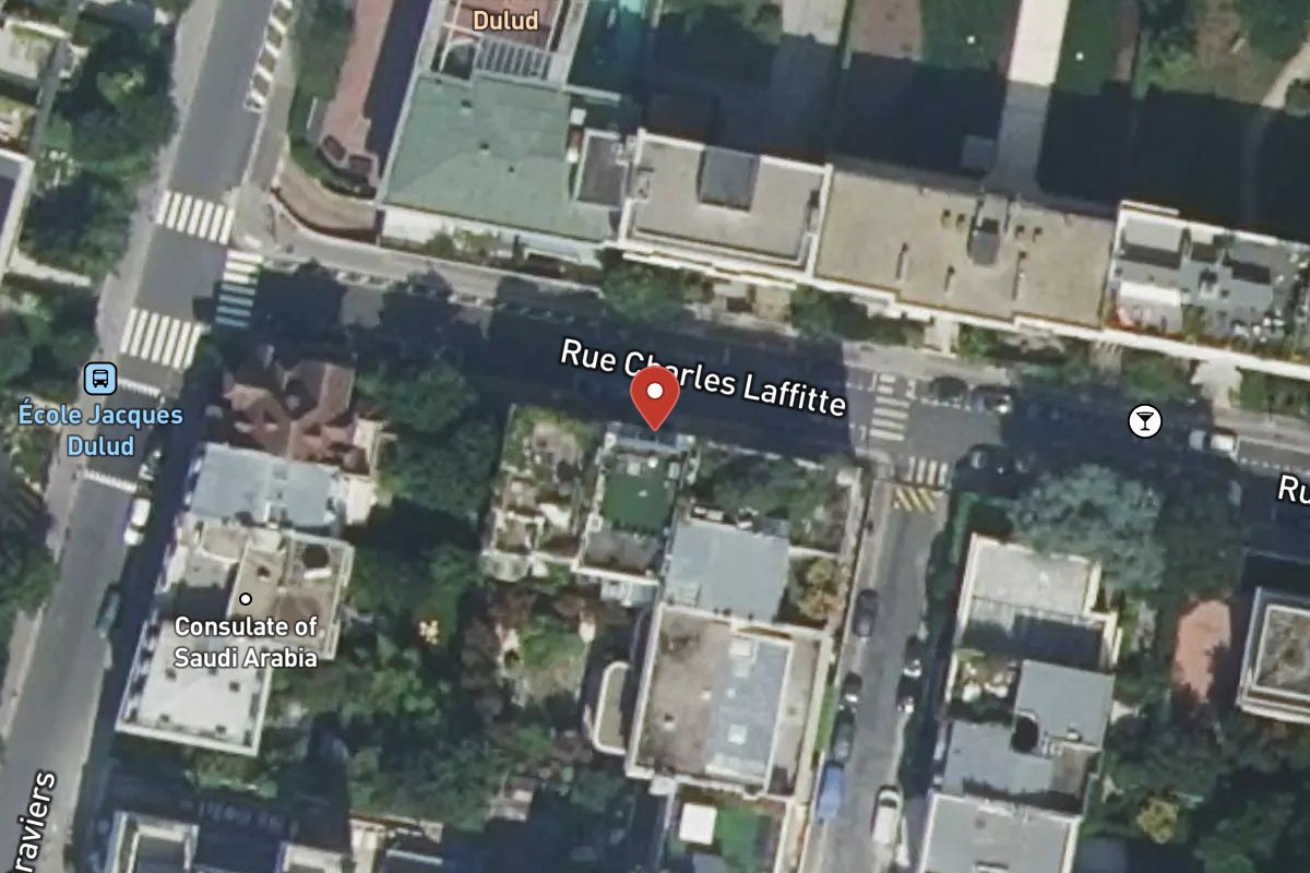 Vue satellite — 107 Rue Charles Laffitte