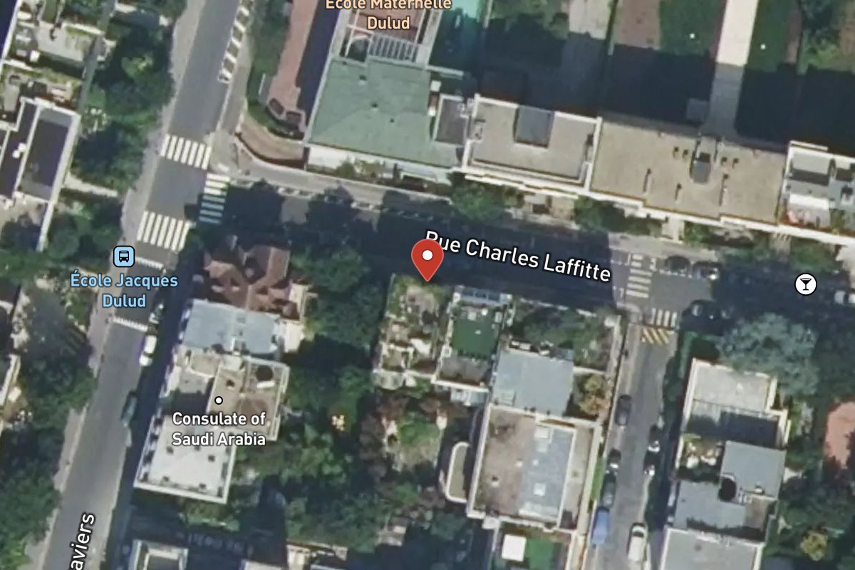 Vue satellite — 109 Rue Charles Laffitte
