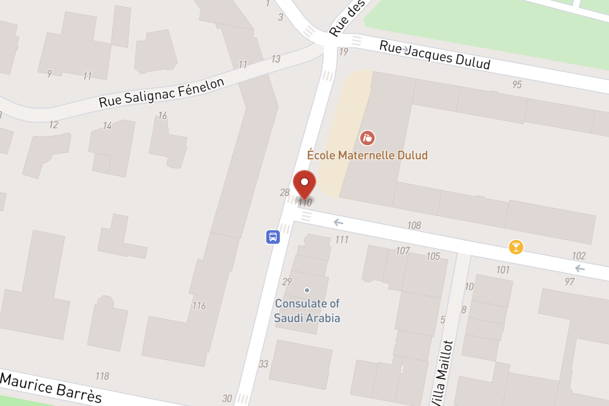 Plan de situation — 110 Rue Charles Laffitte