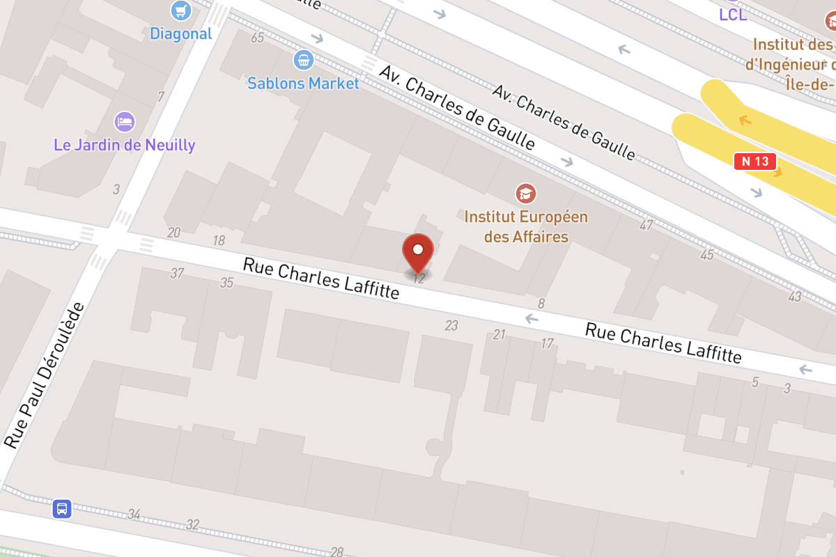 Plan de situation — 12 Rue Charles Laffitte