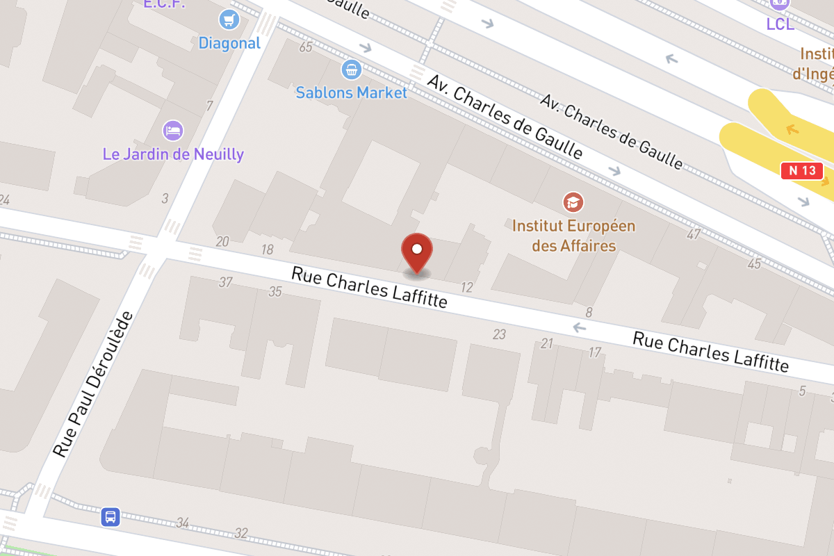 Plan de situation — 14 Rue Charles Laffitte