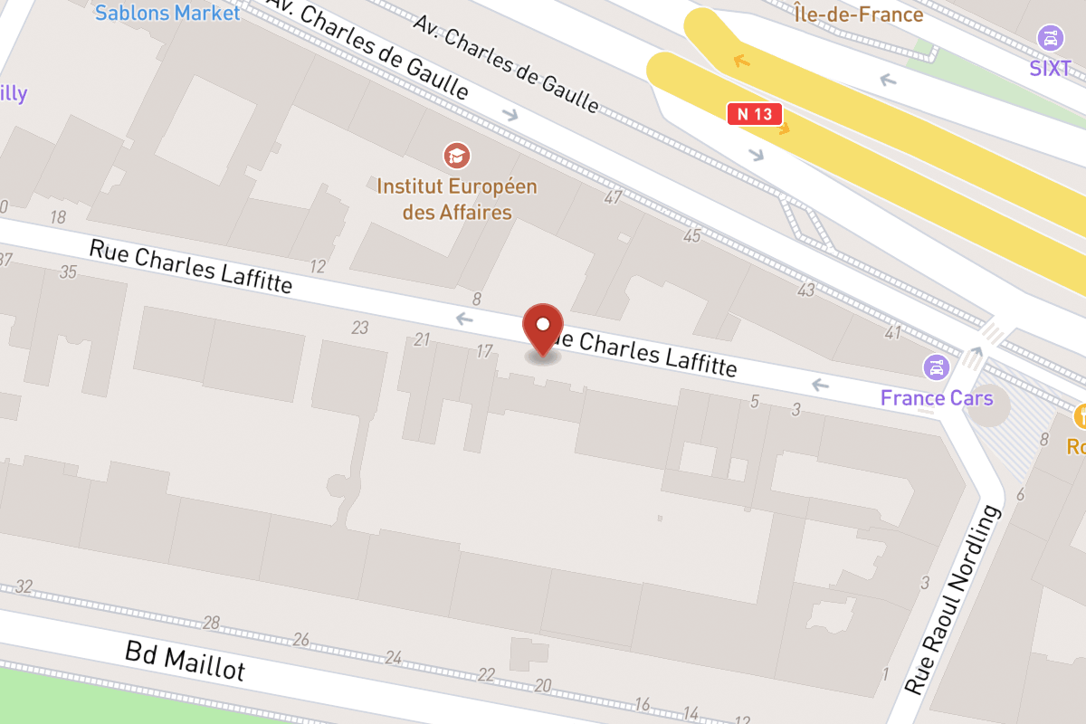 Plan de situation — 15 Rue Charles Laffitte