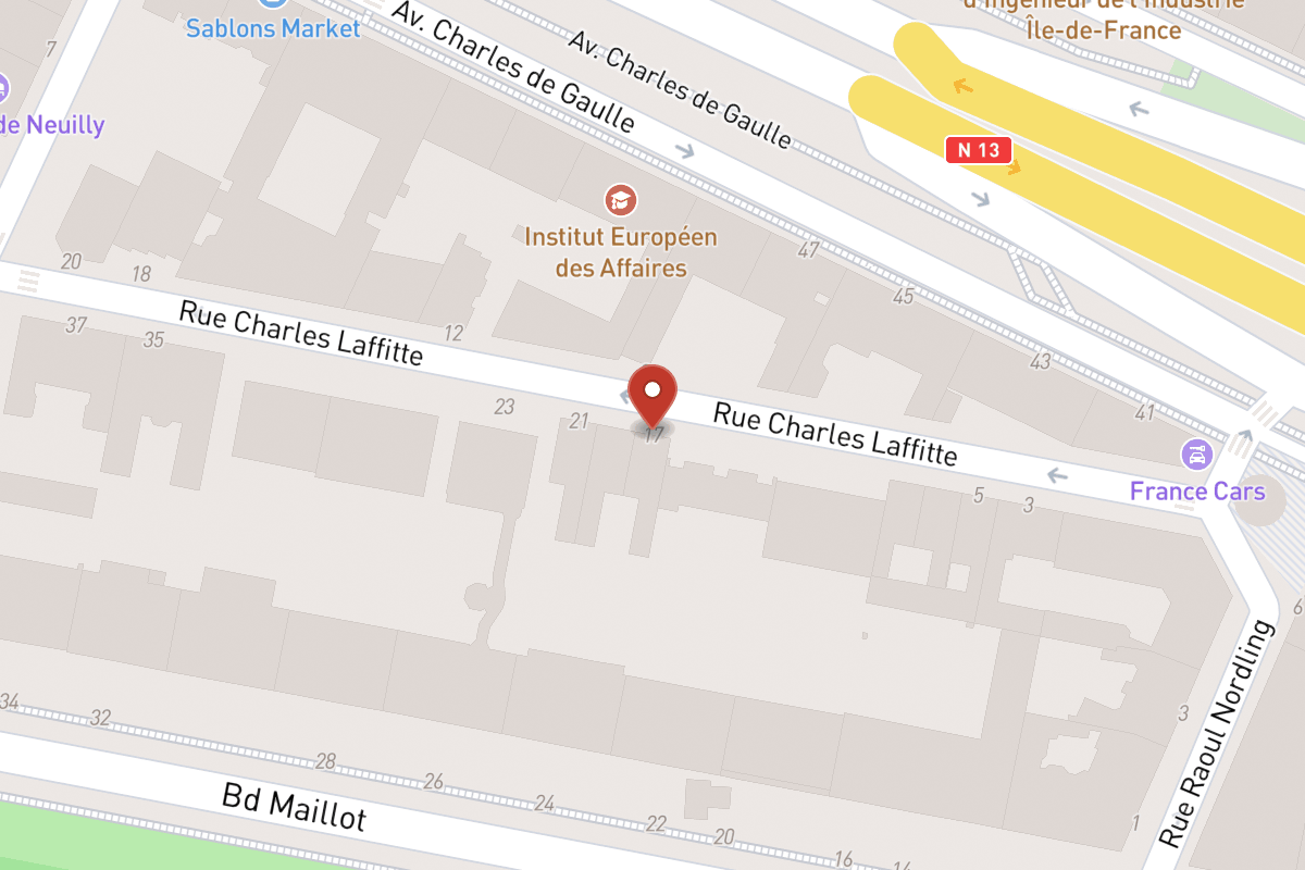 Plan de situation — 17 Rue Charles Laffitte