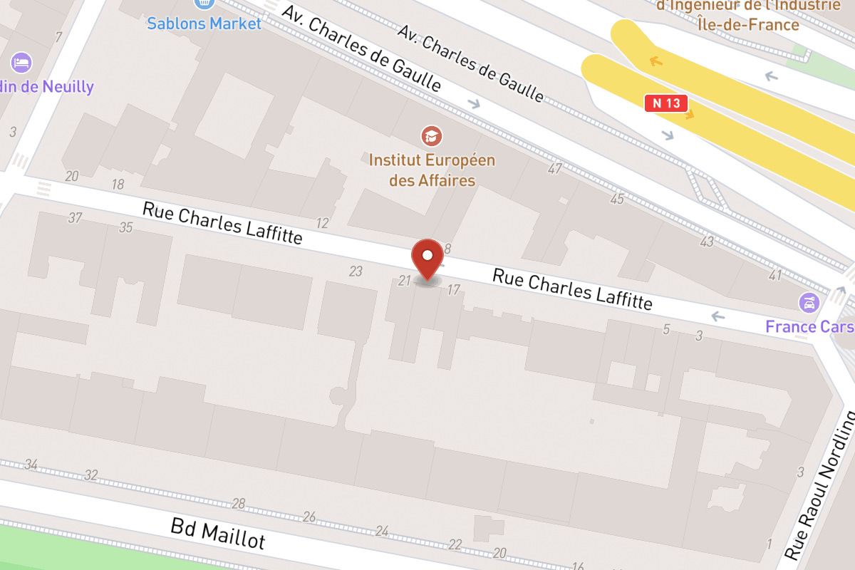 Plan de situation — 19 Rue Charles Laffitte