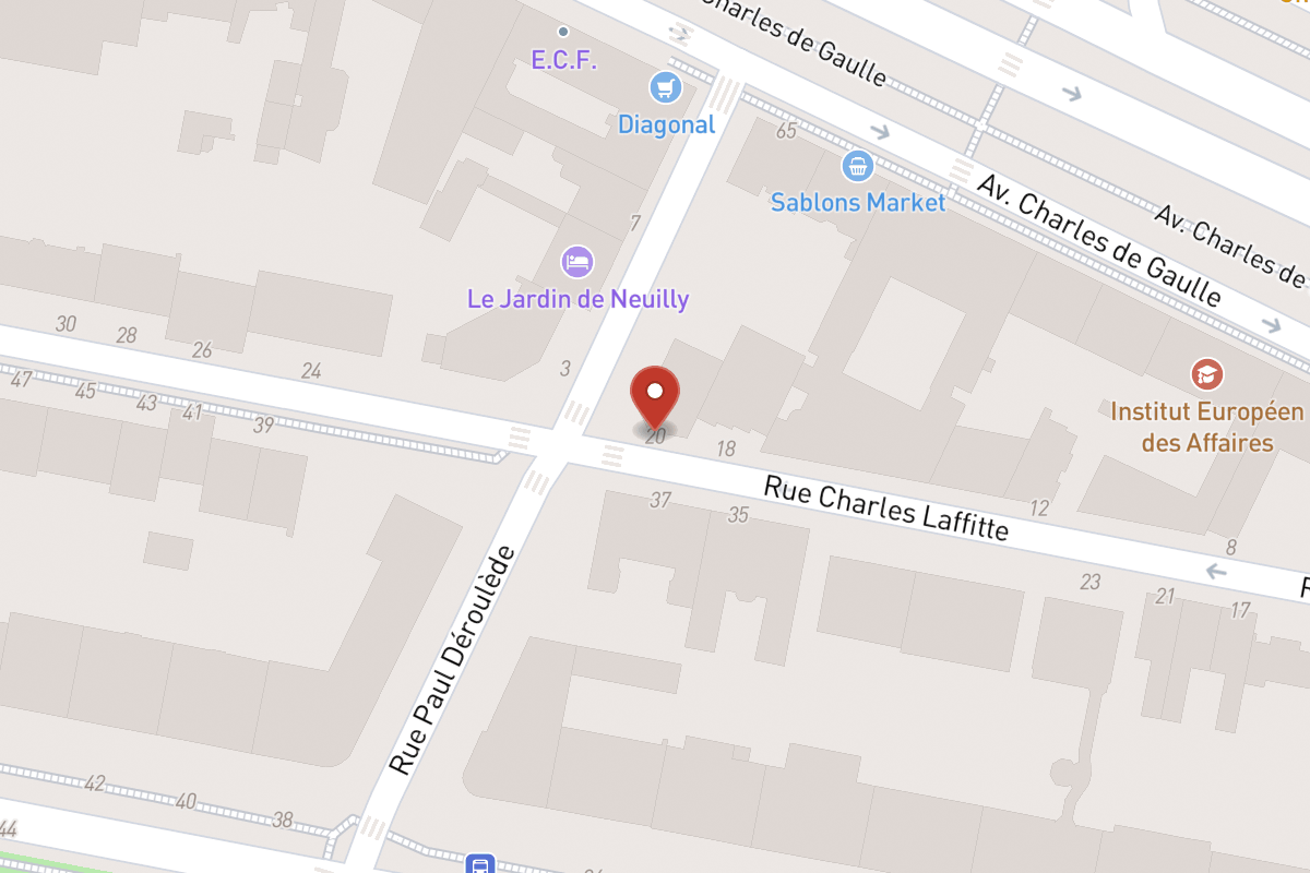 Plan de situation — 20 Rue Charles Laffitte