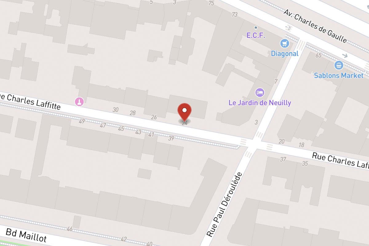 Plan de situation — 24 Rue Charles Laffitte