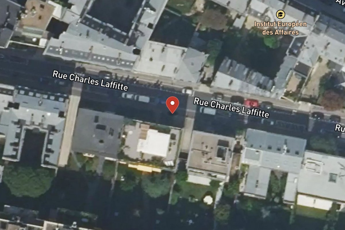 Vue satellite — 25 Rue Charles Laffitte