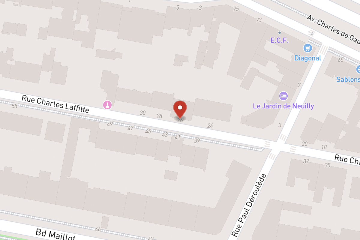 Plan de situation — 26 Rue Charles Laffitte