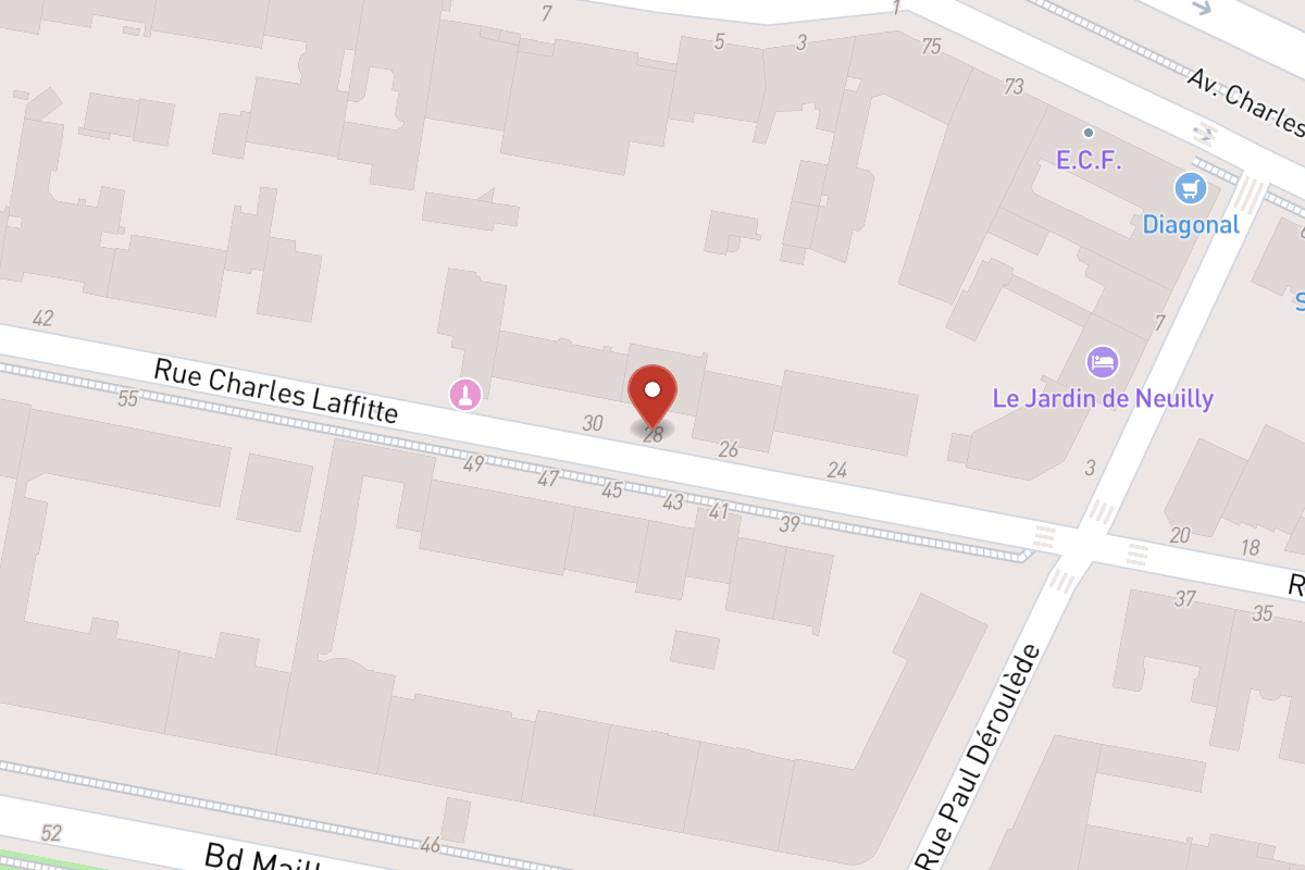Plan de situation — 28 Rue Charles Laffitte