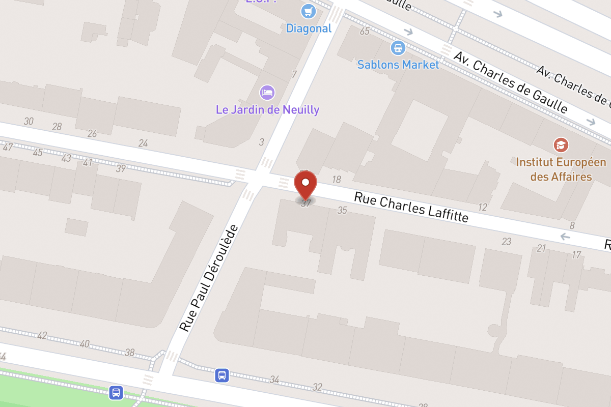 Plan de situation — 37 Rue Charles Laffitte