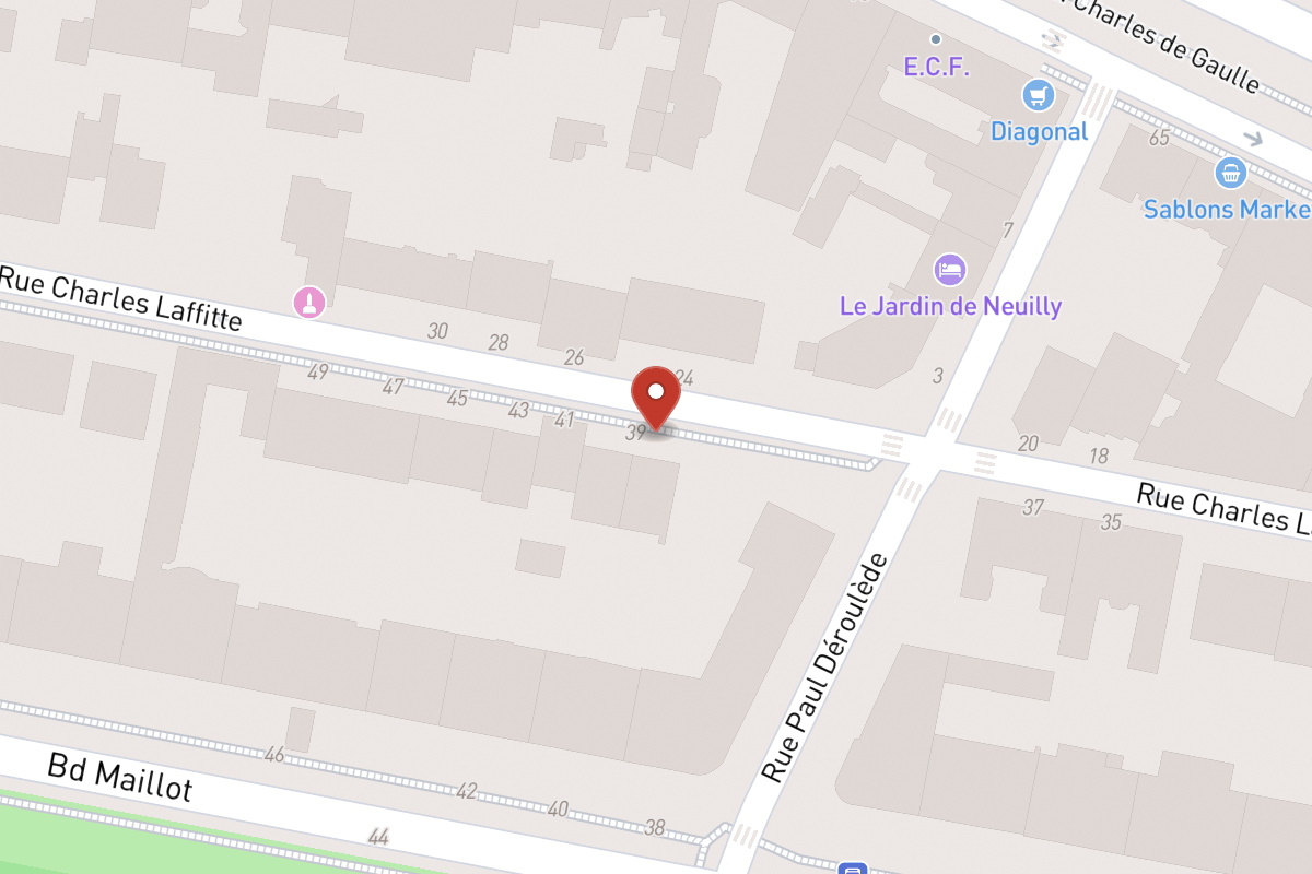 Plan de situation — 39 Rue Charles Laffitte