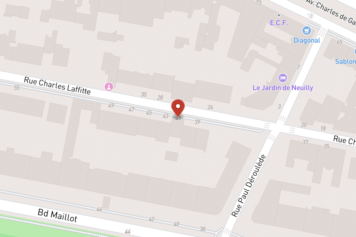 Plan de situation — 41 Rue Charles Laffitte