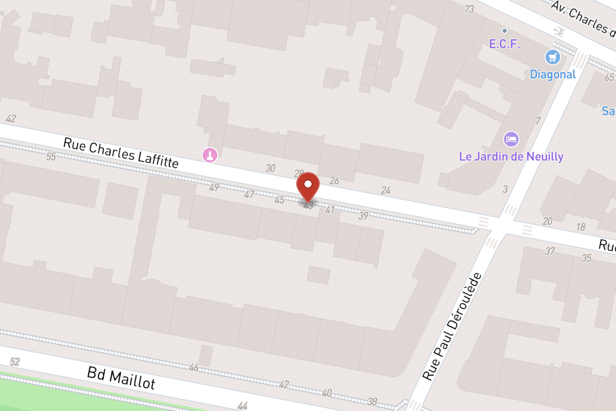 Plan de situation — 43 Rue Charles Laffitte