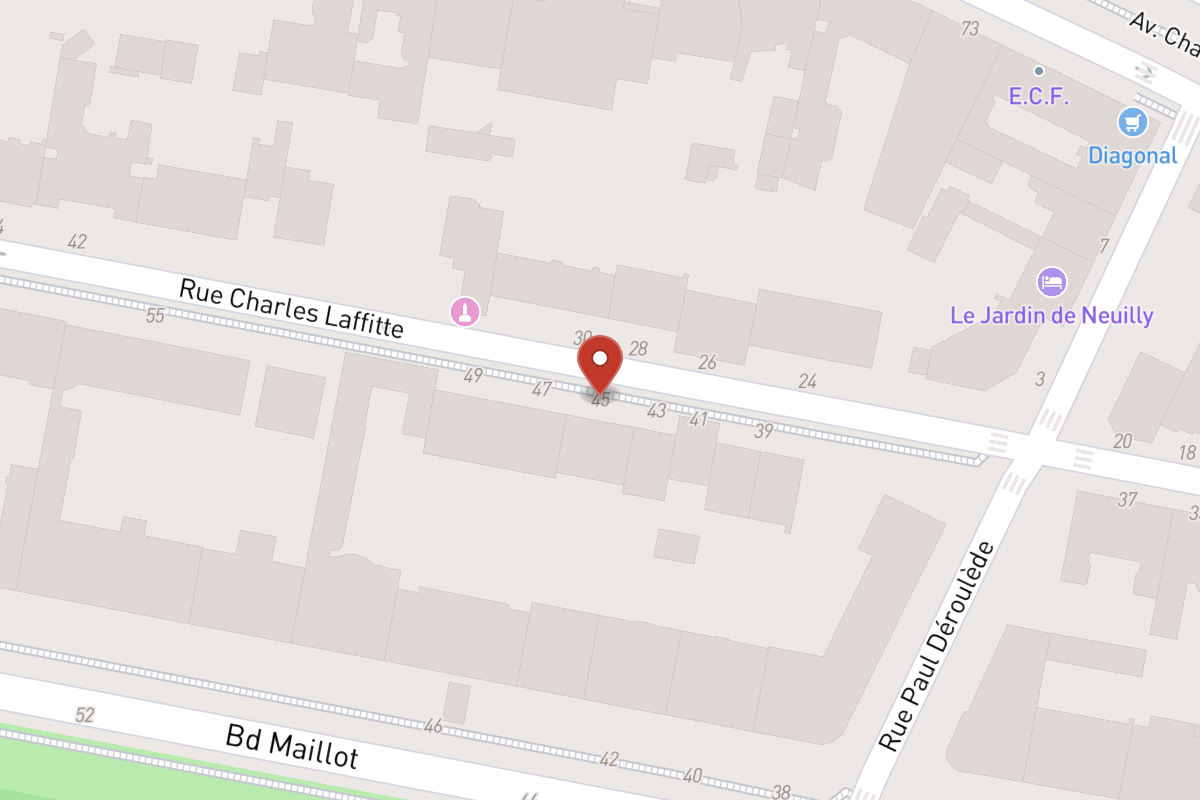 Plan de situation — 45 Rue Charles Laffitte