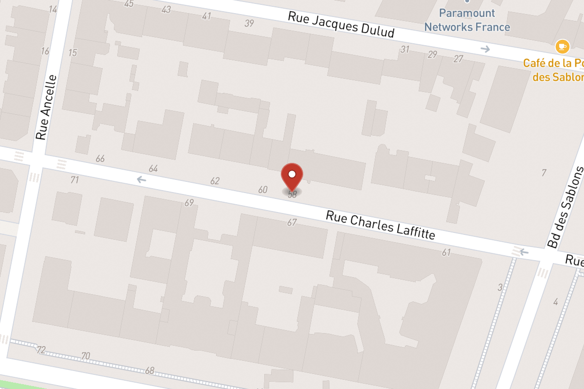 Plan de situation — 58 Rue Charles Laffitte