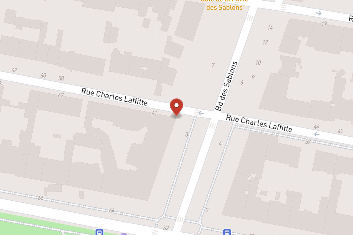 Plan de situation — 61 Rue Charles Laffitte