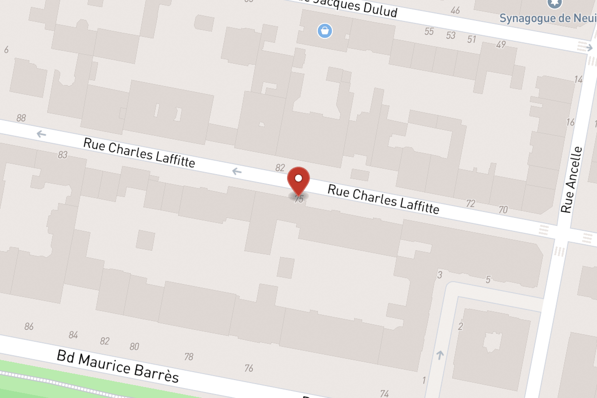 Plan de situation — 75 Rue Charles Laffitte