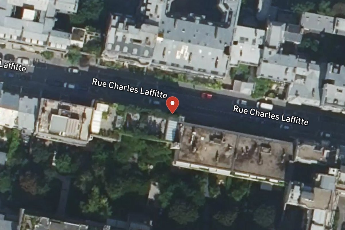 Vue satellite — 75 Rue Charles Laffitte