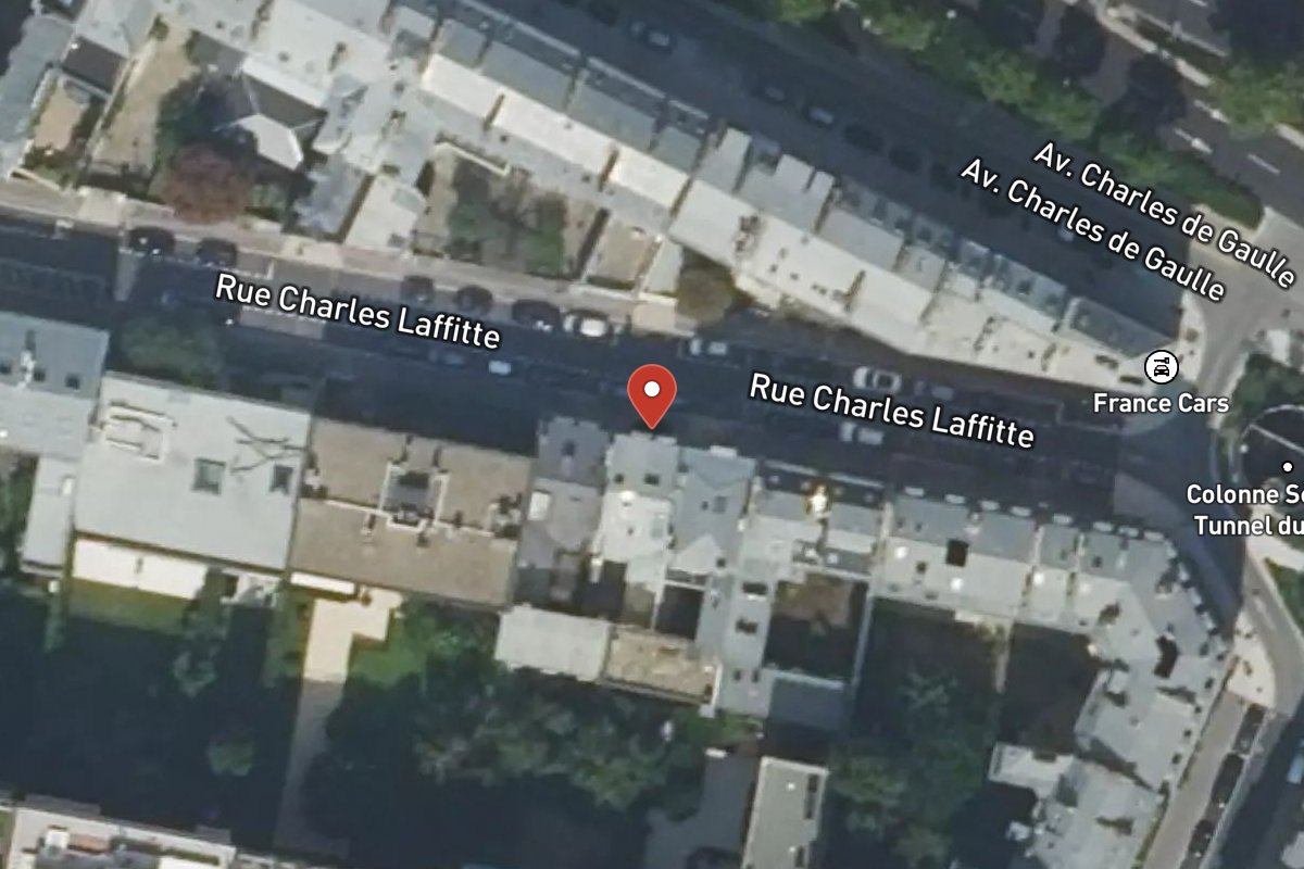 Vue satellite — 7 Rue Charles Laffitte