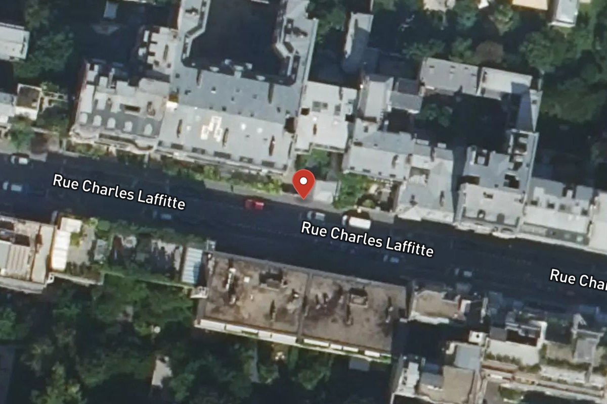 Vue satellite — 80 Rue Charles Laffitte
