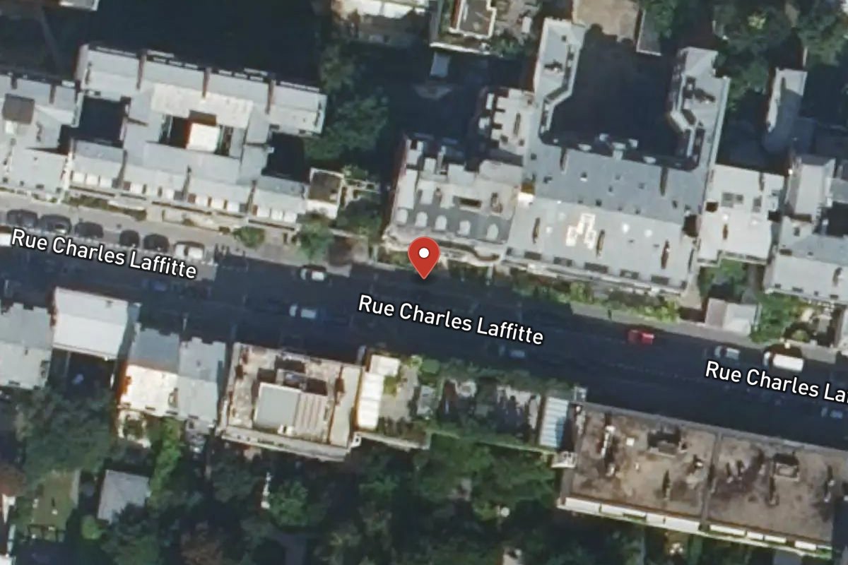 Vue satellite — 82BIS Rue Charles Laffitte