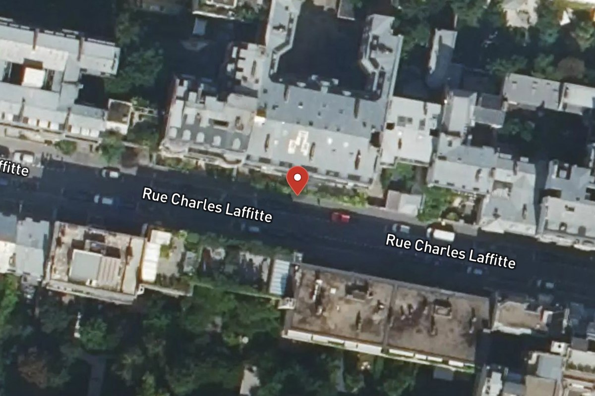 Vue satellite — 82 Rue Charles Laffitte