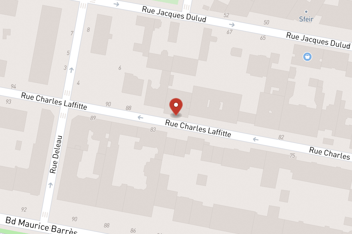 Plan de situation — 86 Rue Charles Laffitte