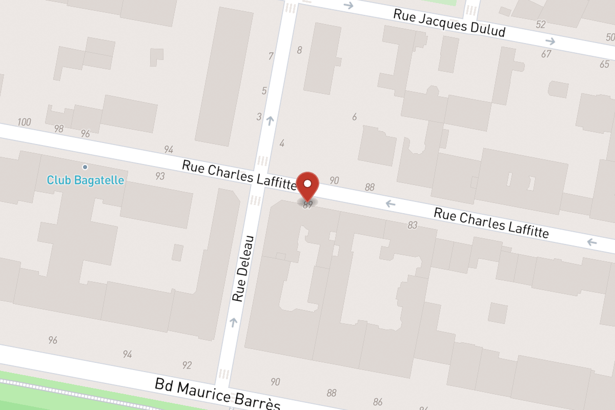 Plan de situation — 89 Rue Charles Laffitte