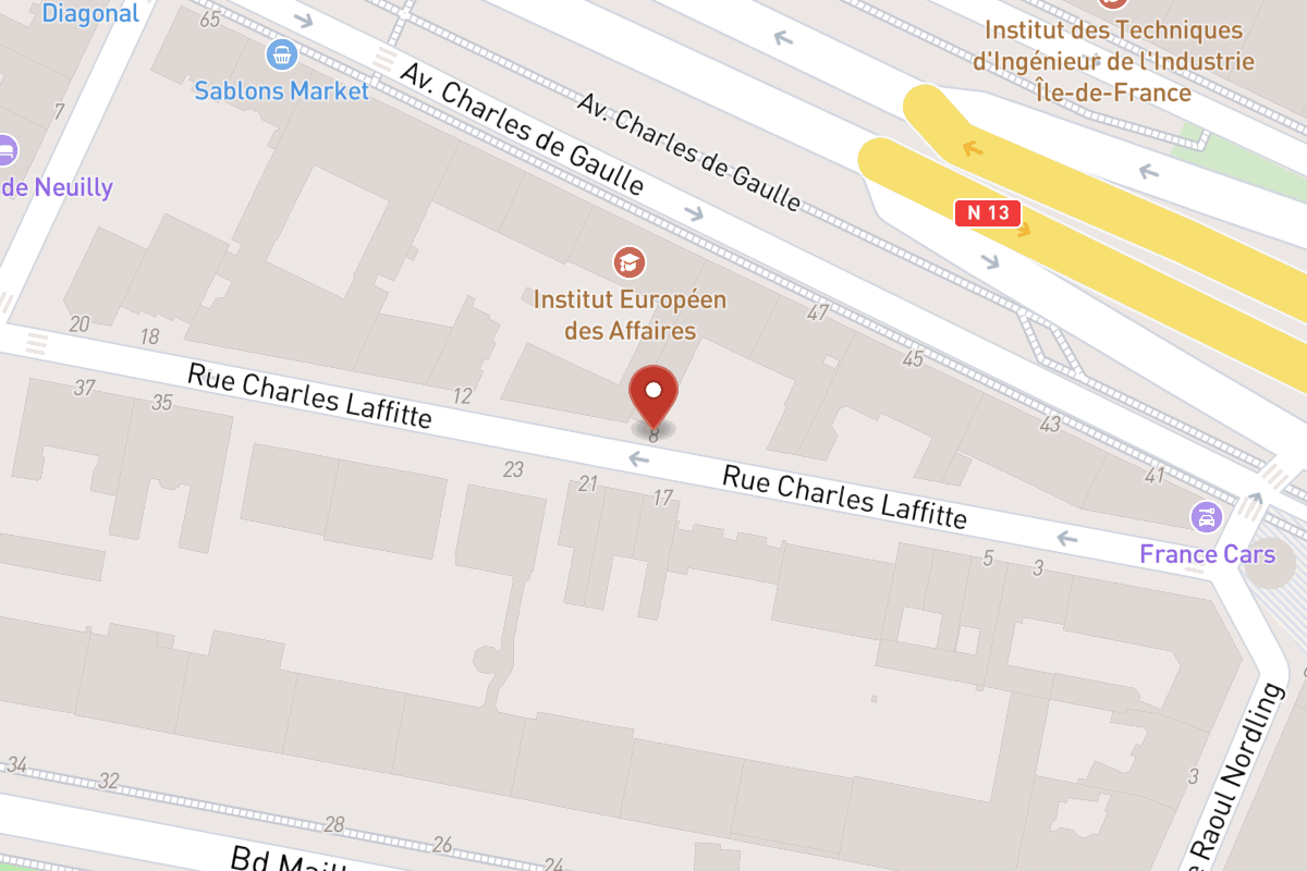Plan de situation — 8 Rue Charles Laffitte