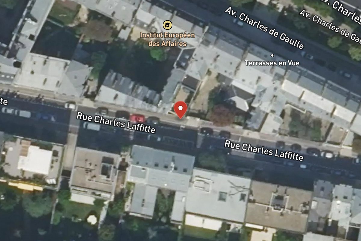 Vue satellite — 8 Rue Charles Laffitte