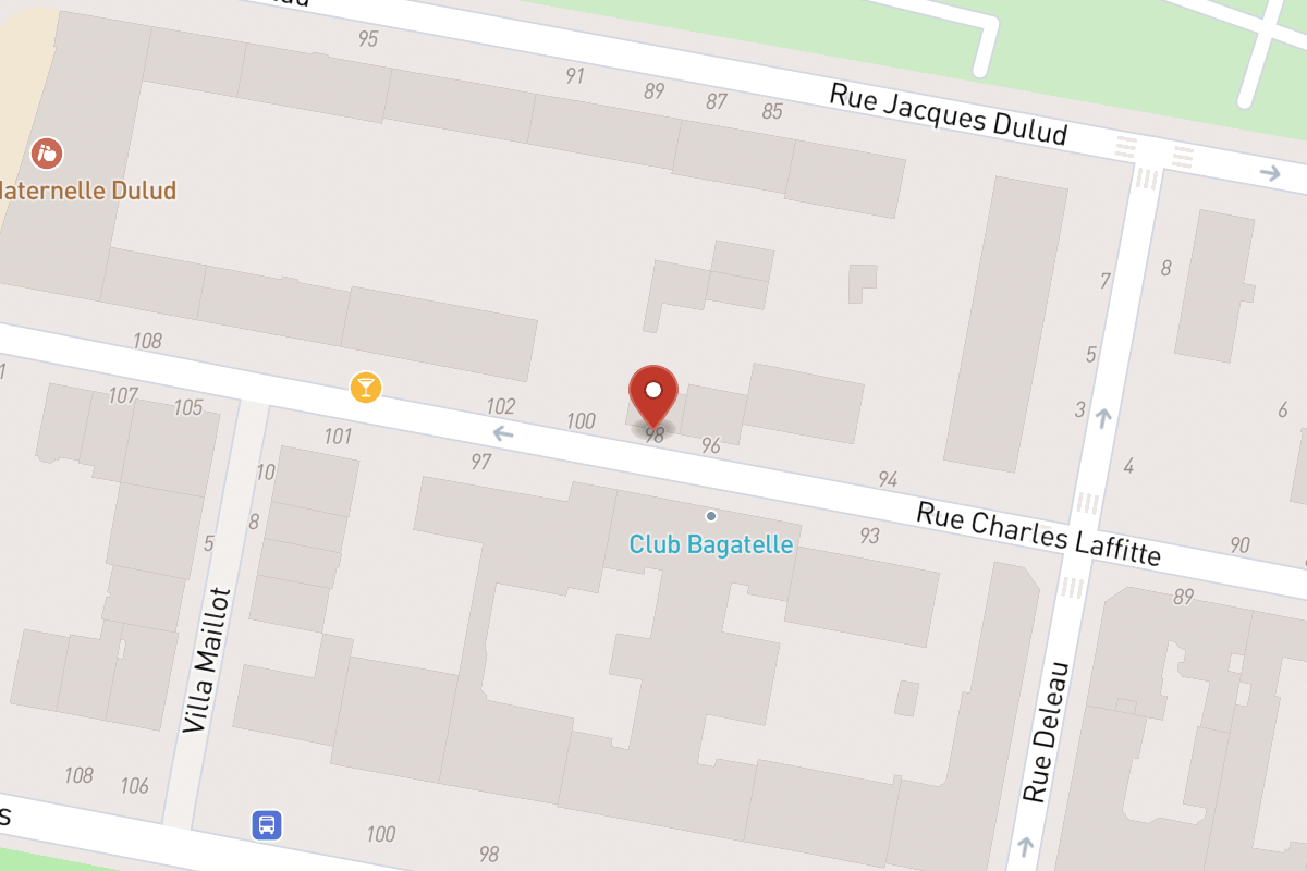 Plan de situation — 98 Rue Charles Laffitte