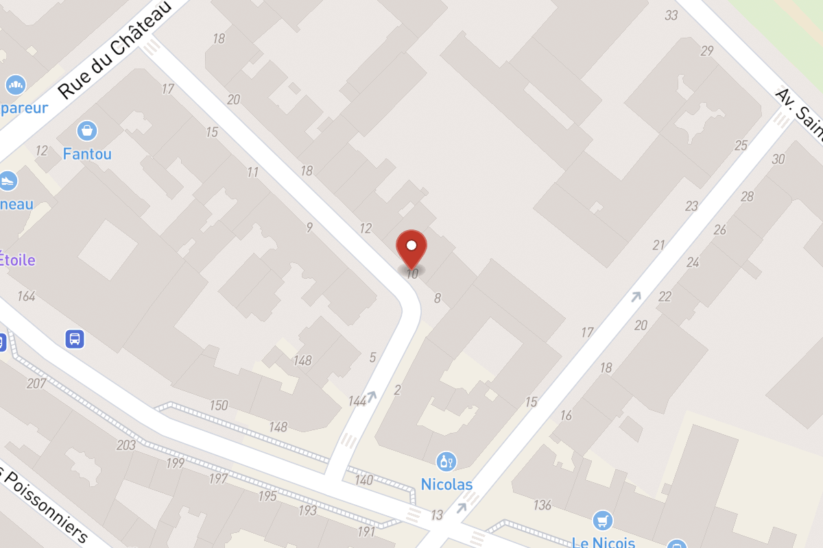 Plan de situation — 10 Rue Chartran
