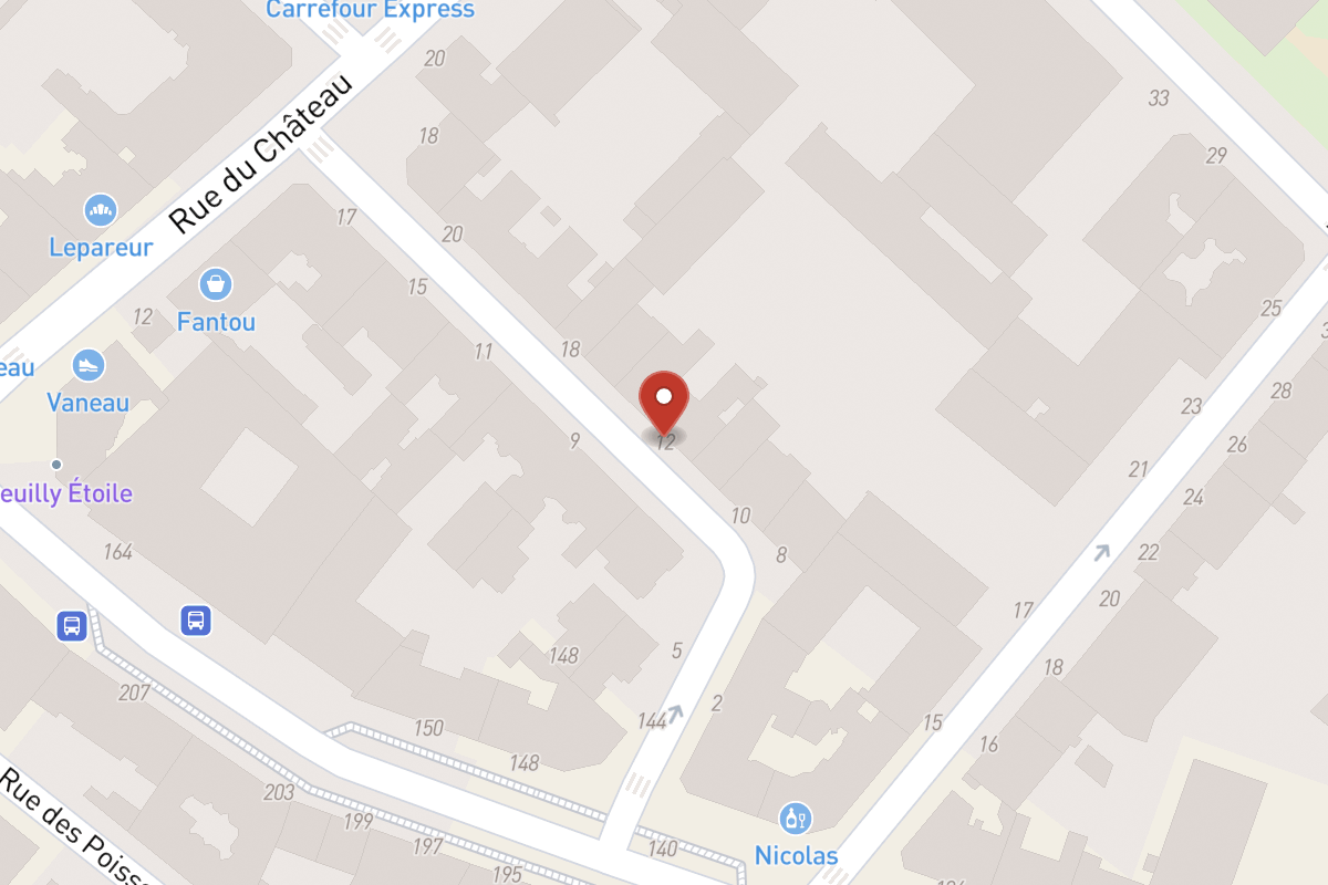 Plan de situation — 12 Rue Chartran
