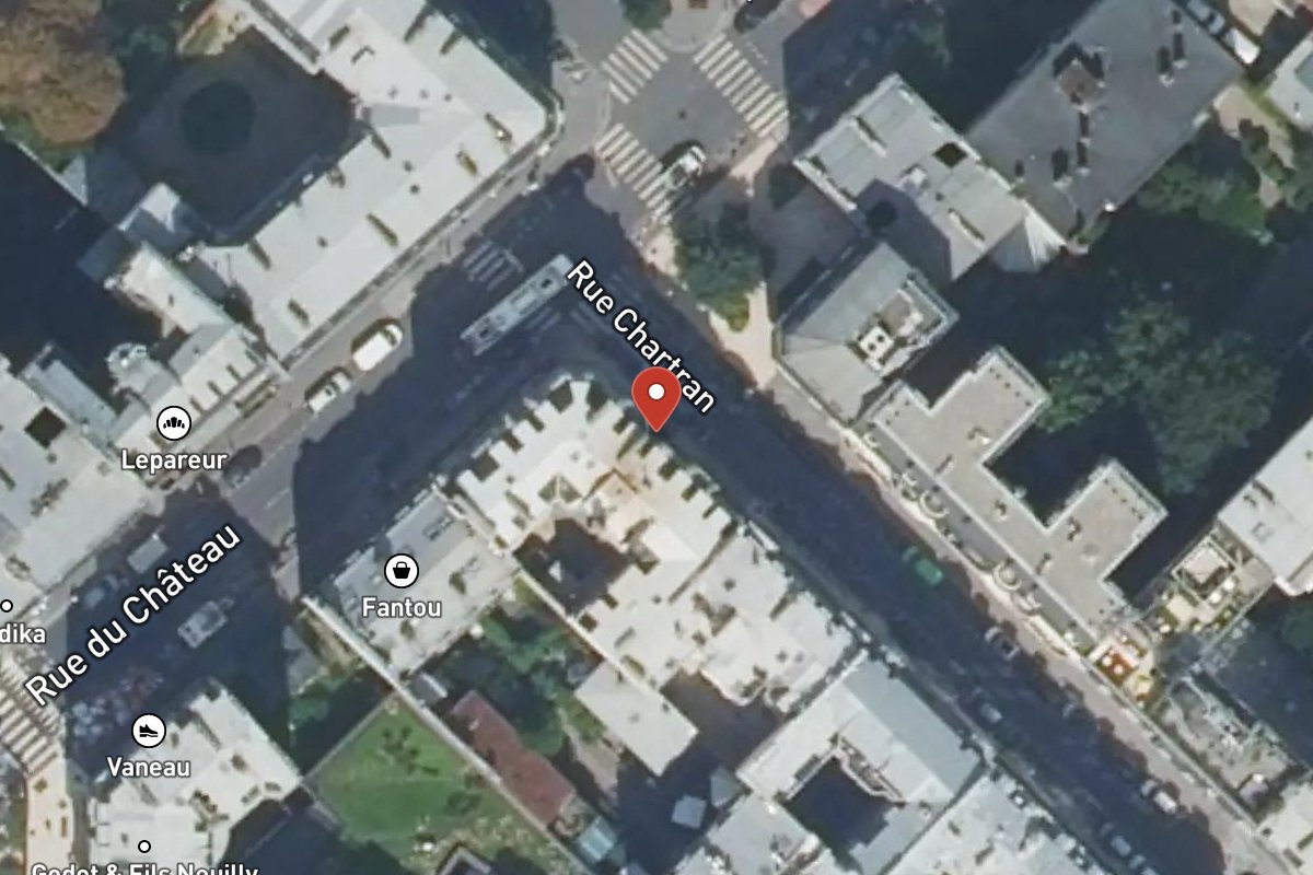 Vue satellite — 17 Rue Chartran