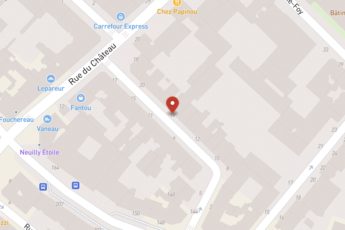 Plan de situation — 18 Rue Chartran