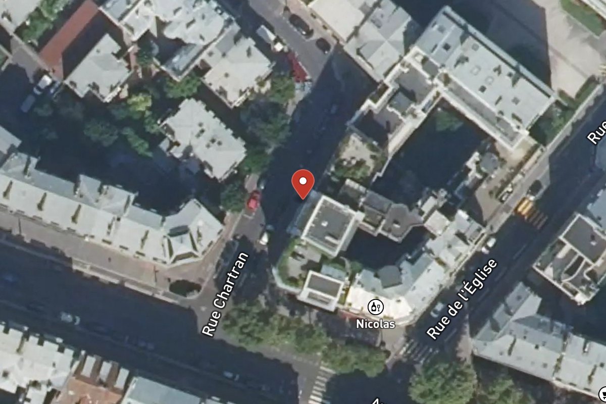 Vue satellite — 2 Rue Chartran