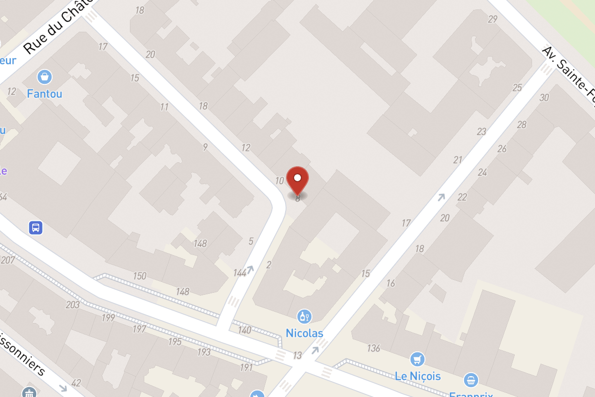 Plan de situation — 8 Rue Chartran