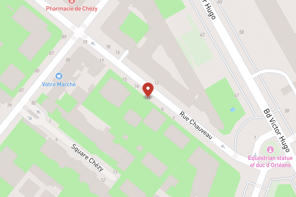 Plan de situation — 11 Rue Chauveau