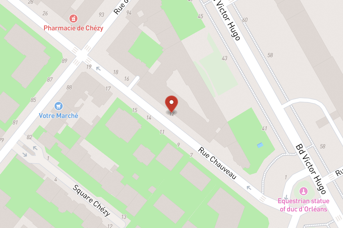 Plan de situation — 12 Rue Chauveau