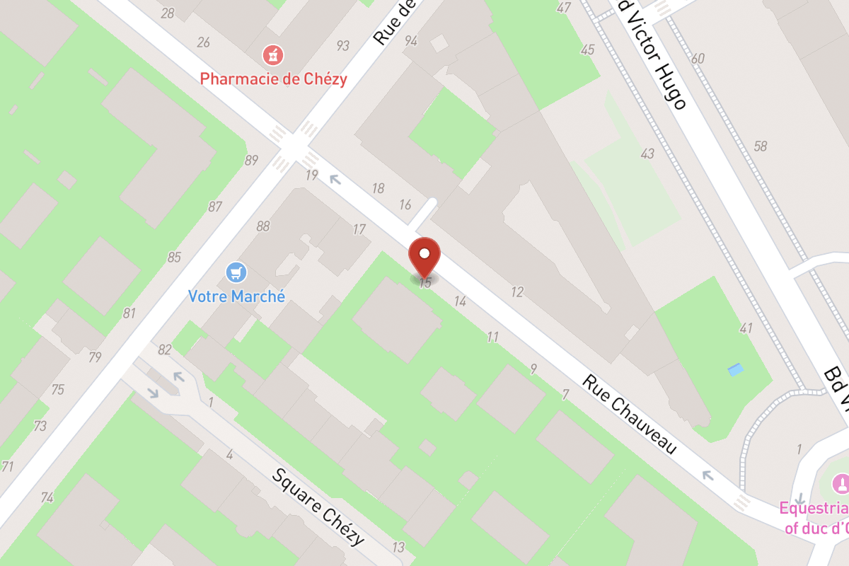 Plan de situation — 15 Rue Chauveau