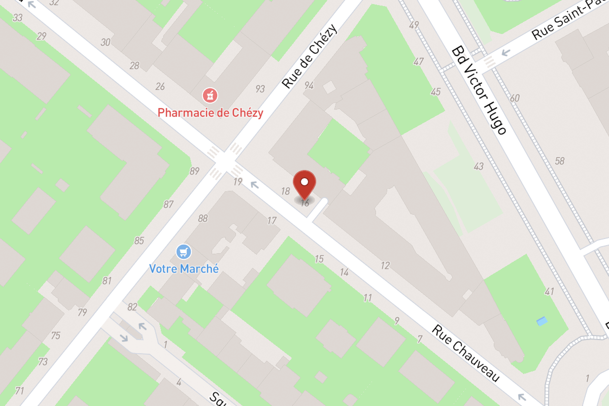 Plan de situation — 16 Rue Chauveau