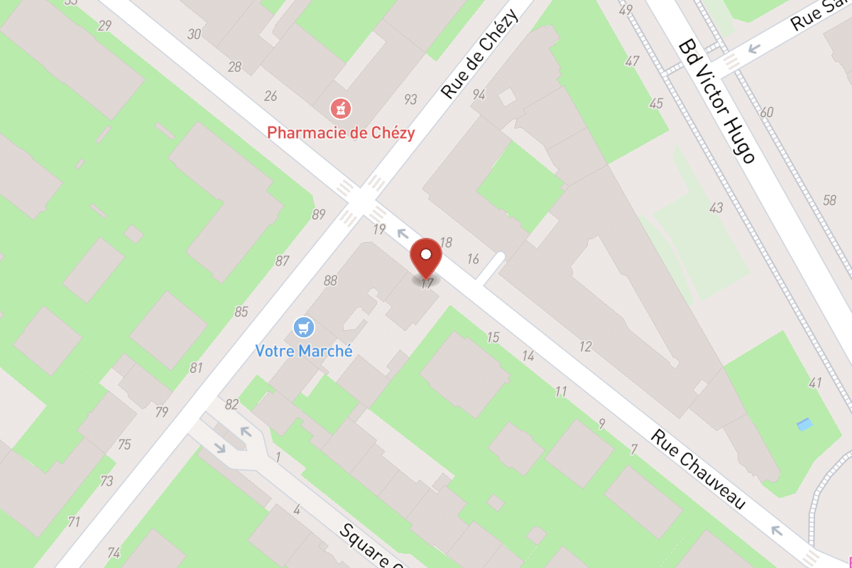 Plan de situation — 17 Rue Chauveau