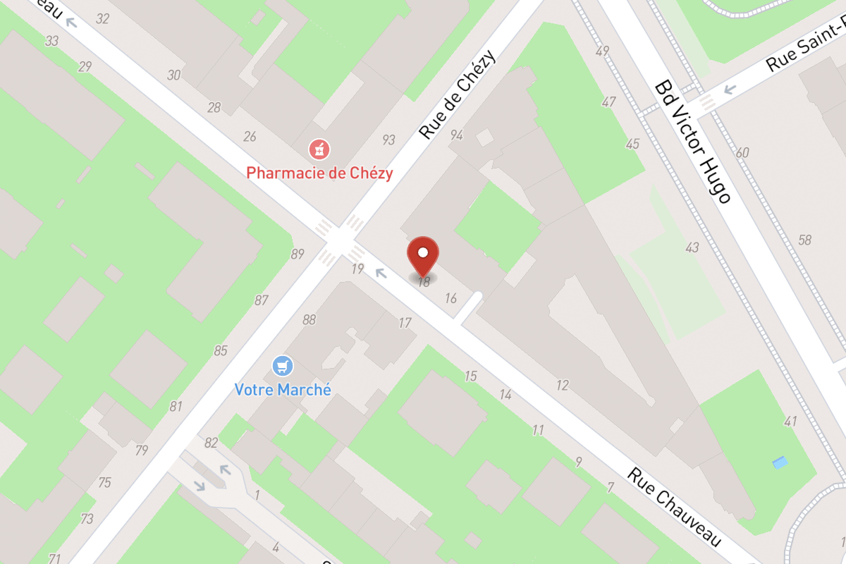 Plan de situation — 18 Rue Chauveau