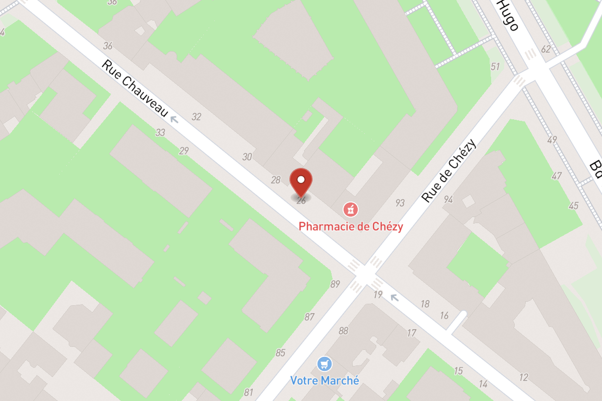 Plan de situation — 26 Rue Chauveau