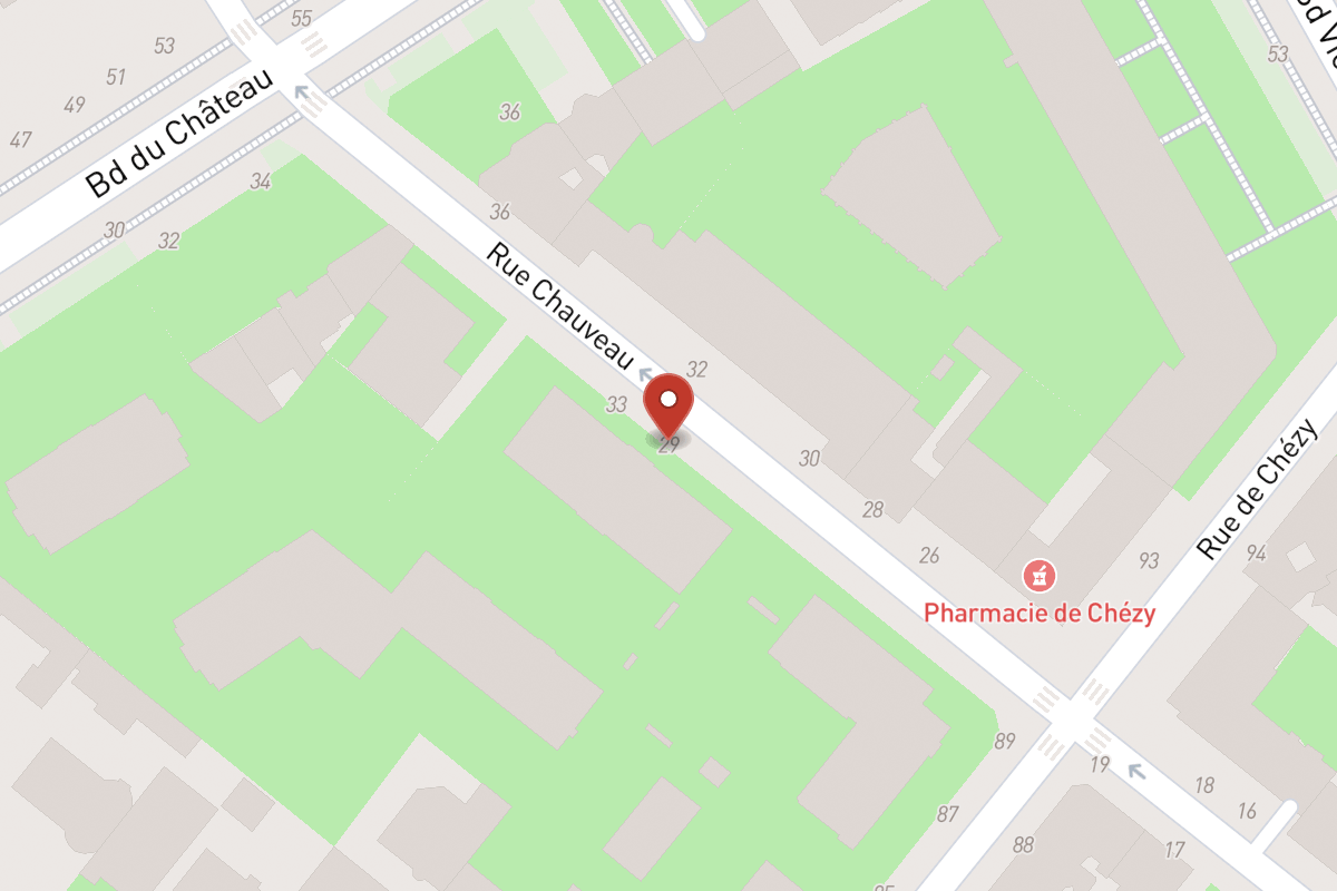 Plan de situation — 29 Rue Chauveau