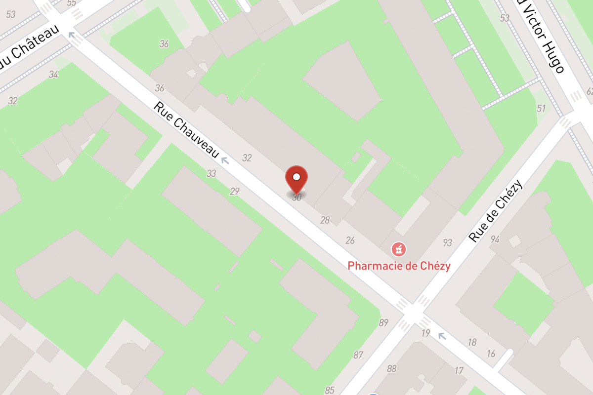 Plan de situation — 30 Rue Chauveau