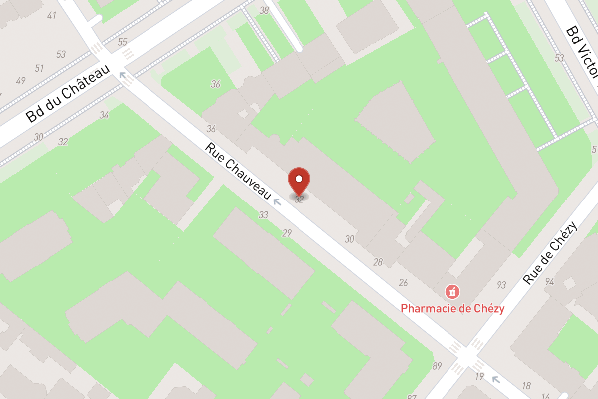Plan de situation — 32 Rue Chauveau