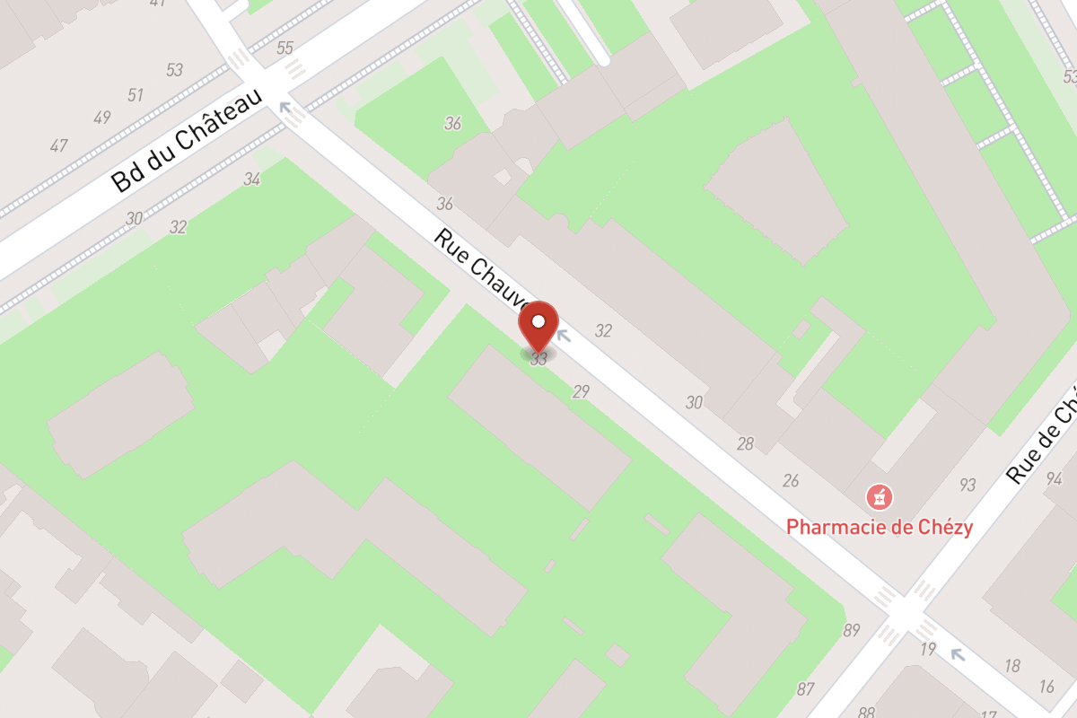 Plan de situation — 33 Rue Chauveau