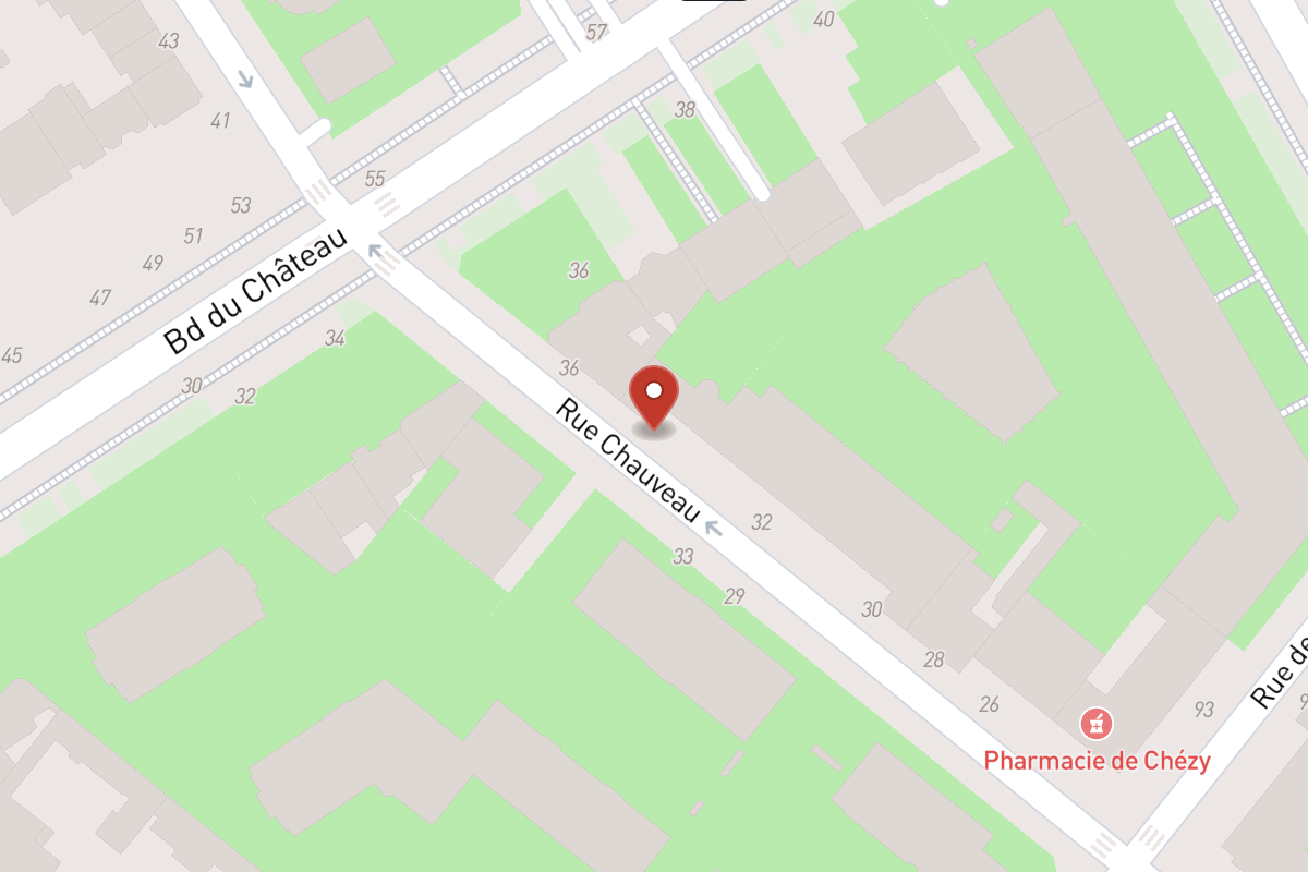 Plan de situation — 34 Rue Chauveau