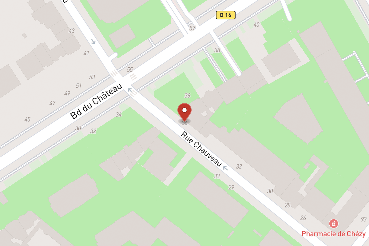 Plan de situation — 36 Rue Chauveau